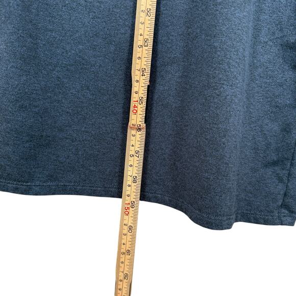 Fabletics Cloud Jersey Wide Leg Romper | Navy Blue Lounge Jumpsuit | Medium - Picture 9 of 10